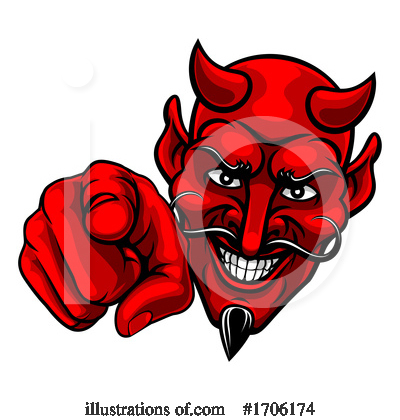 Demon Clipart #1706174 by AtStockIllustration
