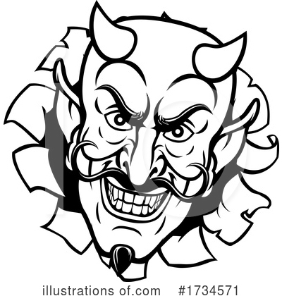 Royalty-Free (RF) Devil Clipart Illustration by AtStockIllustration - Stock Sample #1734571