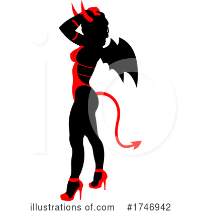 Royalty-Free (RF) Devil Clipart Illustration by Hit Toon - Stock Sample #1746942
