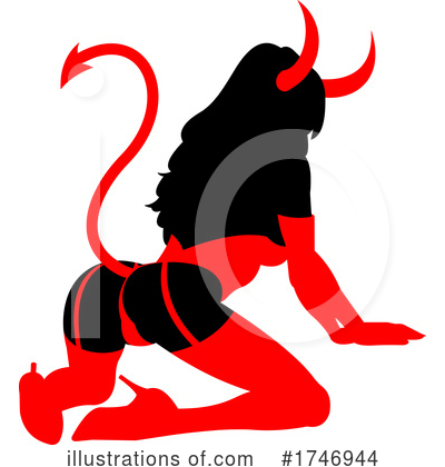 Royalty-Free (RF) Devil Clipart Illustration by Hit Toon - Stock Sample #1746944