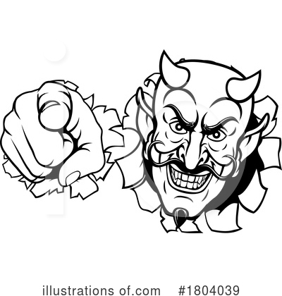 Royalty-Free (RF) Devil Clipart Illustration by AtStockIllustration - Stock Sample #1804039