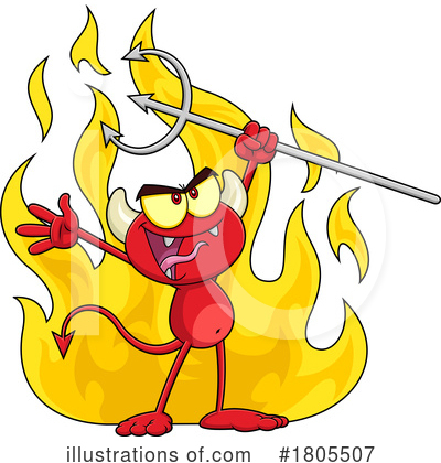 Royalty-Free (RF) Devil Clipart Illustration by Hit Toon - Stock Sample #1805507