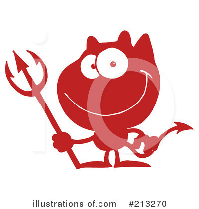 Royalty-Free (RF) Devil Clipart Illustration by Hit Toon - Stock Sample #213270