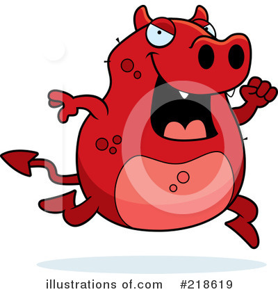 Royalty-Free (RF) Devil Clipart Illustration by Cory Thoman - Stock Sample #218619