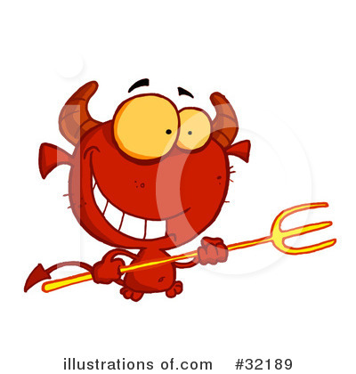 Royalty-Free (RF) Devil Clipart Illustration by Hit Toon - Stock Sample #32189