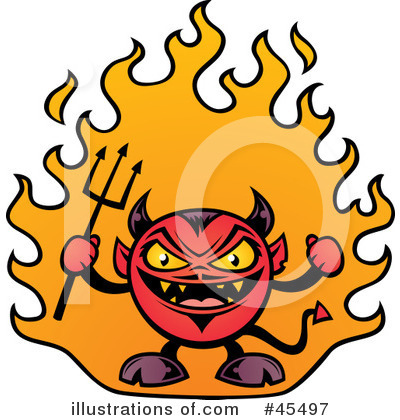 Royalty-Free (RF) Devil Clipart Illustration by John Schwegel - Stock Sample #45497