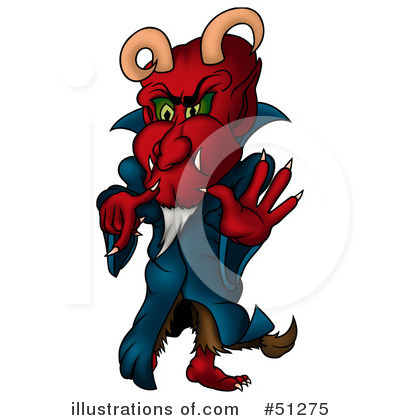 Royalty-Free (RF) Devil Clipart Illustration by dero - Stock Sample #51275