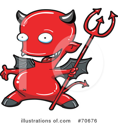 Royalty-Free (RF) Devil Clipart Illustration by jtoons - Stock Sample #70676