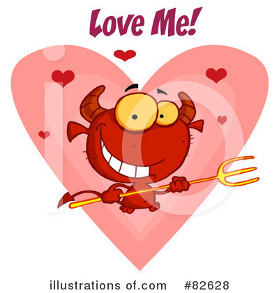 Royalty-Free (RF) Devil Clipart Illustration by Hit Toon - Stock Sample #82628