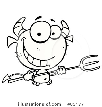 Royalty-Free (RF) Devil Clipart Illustration by Hit Toon - Stock Sample #83177