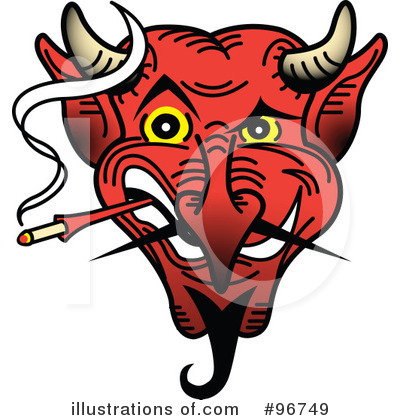 Royalty-Free (RF) Devil Clipart Illustration by Andy Nortnik - Stock Sample #96749