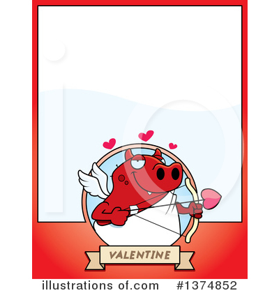 Royalty-Free (RF) Devil Cupid Clipart Illustration by Cory Thoman - Stock Sample #1374852