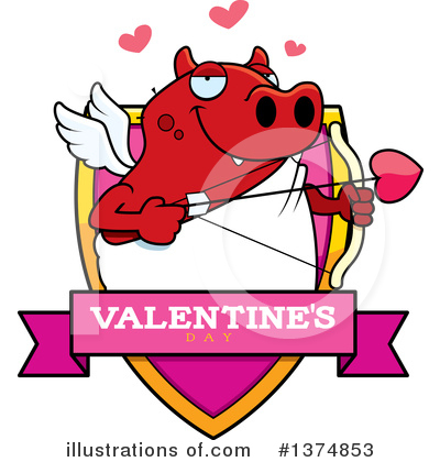 Royalty-Free (RF) Devil Cupid Clipart Illustration by Cory Thoman - Stock Sample #1374853
