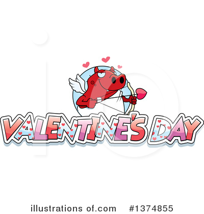 Royalty-Free (RF) Devil Cupid Clipart Illustration by Cory Thoman - Stock Sample #1374855