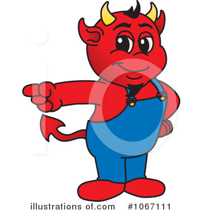 Royalty-Free (RF) Devil Mascot Clipart Illustration by Mascot Junction - Stock Sample #1067111