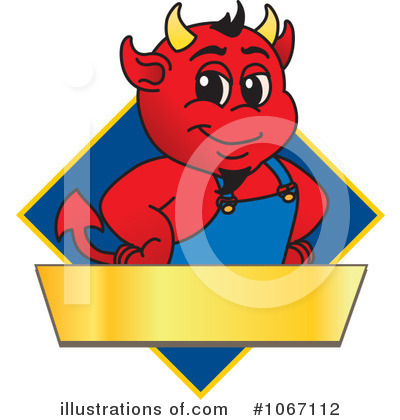 Royalty-Free (RF) Devil Mascot Clipart Illustration by Mascot Junction - Stock Sample #1067112