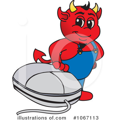 Royalty-Free (RF) Devil Mascot Clipart Illustration by Mascot Junction - Stock Sample #1067113