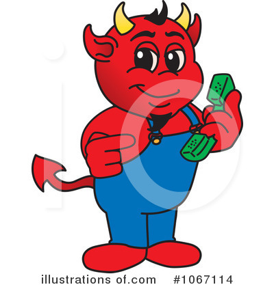 Royalty-Free (RF) Devil Mascot Clipart Illustration by Mascot Junction - Stock Sample #1067114