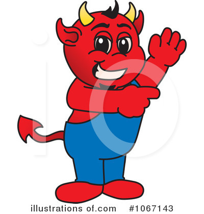 Royalty-Free (RF) Devil Mascot Clipart Illustration by Mascot Junction - Stock Sample #1067143
