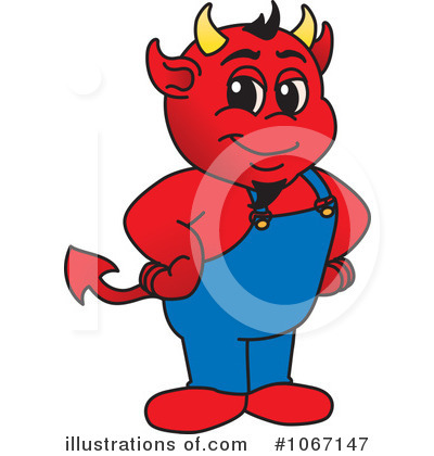 Royalty-Free (RF) Devil Mascot Clipart Illustration by Mascot Junction - Stock Sample #1067147