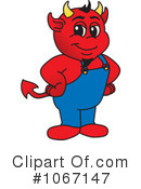 Devil Mascot Clipart #1067147 by Mascot Junction