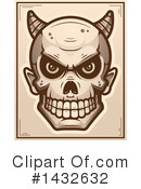 Devil Skull Clipart #1432632 by Cory Thoman