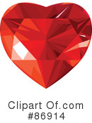 Diamond Heart Clipart #86914 by Pushkin