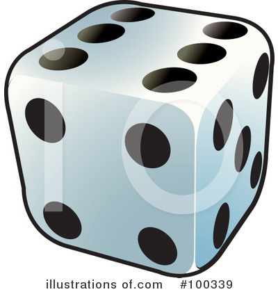 Royalty-Free (RF) Dice Clipart Illustration by Lal Perera - Stock Sample #100339