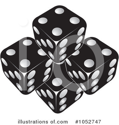 Royalty-Free (RF) Dice Clipart Illustration by Lal Perera - Stock Sample #1052747