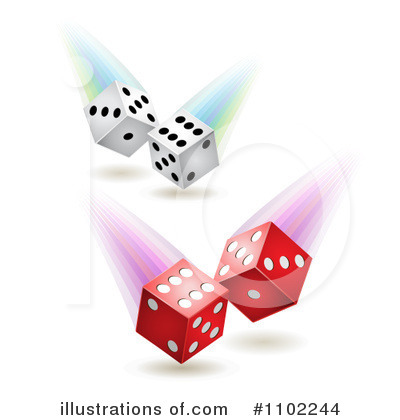 Royalty-Free (RF) Dice Clipart Illustration by merlinul - Stock Sample #1102244