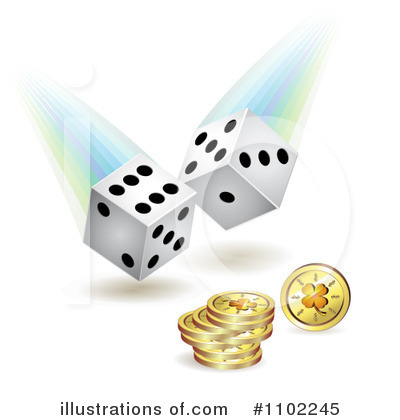 Royalty-Free (RF) Dice Clipart Illustration by merlinul - Stock Sample #1102245