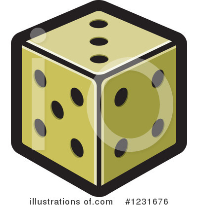 Royalty-Free (RF) Dice Clipart Illustration by Lal Perera - Stock Sample #1231676