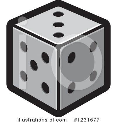Dice Clipart #1231677 by Lal Perera