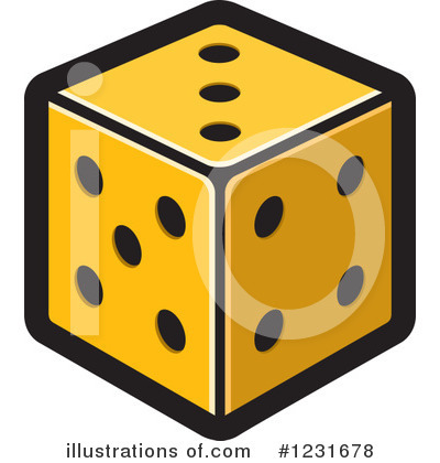 Dice Clipart #1231678 by Lal Perera