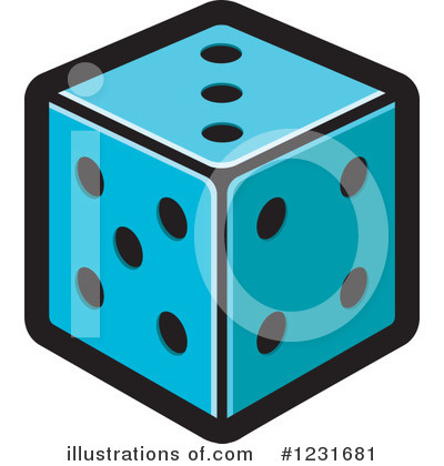 Royalty-Free (RF) Dice Clipart Illustration by Lal Perera - Stock Sample #1231681