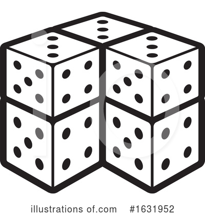 Royalty-Free (RF) Dice Clipart Illustration by Lal Perera - Stock Sample #1631952