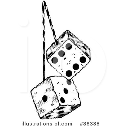 Royalty-Free (RF) Dice Clipart Illustration by LoopyLand - Stock Sample #36388