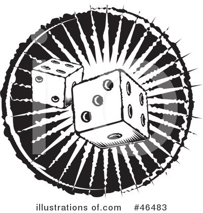 Royalty-Free (RF) Dice Clipart Illustration by David Rey - Stock Sample #46483