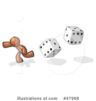 Royalty-Free (RF) Dice Clipart Illustration by Leo Blanchette - Stock Sample #47908