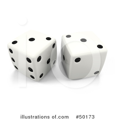Dice Clipart #50173 by Leo Blanchette