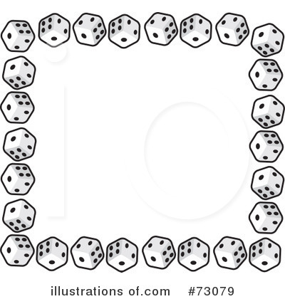 Royalty-Free (RF) Dice Clipart Illustration by Rosie Piter - Stock Sample #73079