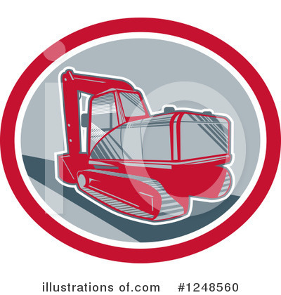 Excavator Clipart #1248560 by patrimonio