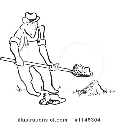 Royalty-Free (RF) Digging Clipart Illustration by Picsburg - Stock Sample #1146304