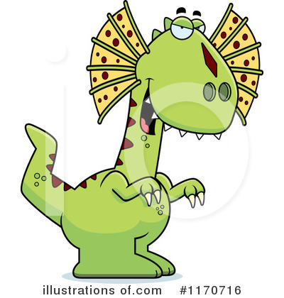 Royalty-Free (RF) Dilophosaurus Clipart Illustration by Cory Thoman - Stock Sample #1170716