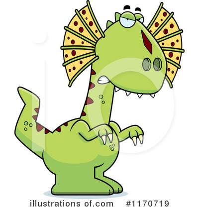 Royalty-Free (RF) Dilophosaurus Clipart Illustration by Cory Thoman - Stock Sample #1170719