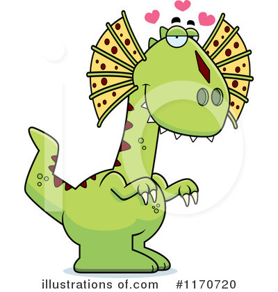 Royalty-Free (RF) Dilophosaurus Clipart Illustration by Cory Thoman - Stock Sample #1170720