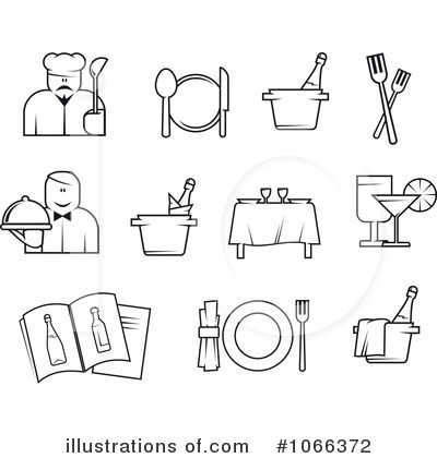 Waiter Clipart #1066372 by Vector Tradition SM