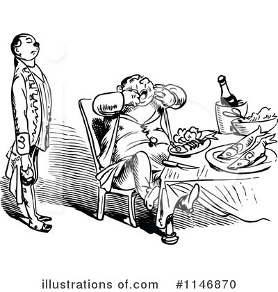 Royalty-Free (RF) Dining Clipart Illustration by Prawny Vintage - Stock Sample #1146870