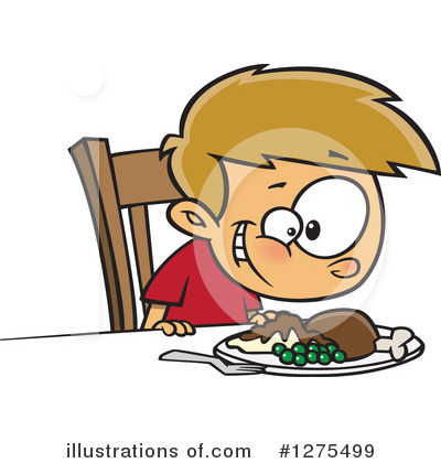 Royalty-Free (RF) Dinner Clipart Illustration by toonaday - Stock Sample #1275499