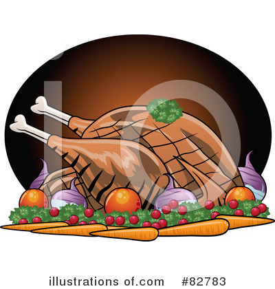 Roasted Turkey Clipart #82783 by r formidable